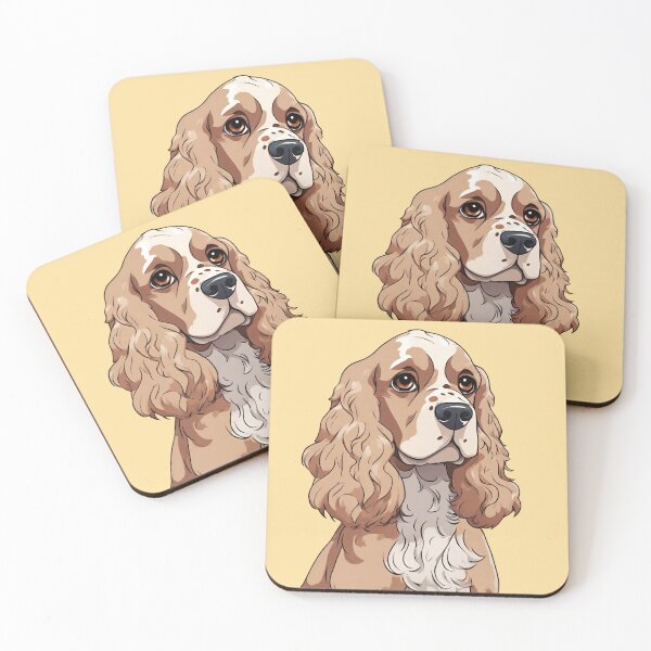 Item preview, Cute cocker spaniel portrait designed and sold by MollyPetDesigns.