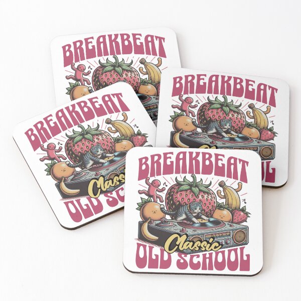 Item preview, BREAKBEAT  - Cat Dj Fruit Platter (Strawberry)  designed and sold by Discothreadz.