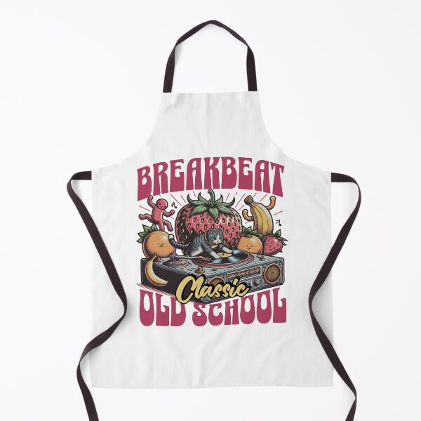 Item preview, BREAKBEAT - Cat Dj Fruit Platter (Strawberry) designed and sold by Discothreadz.