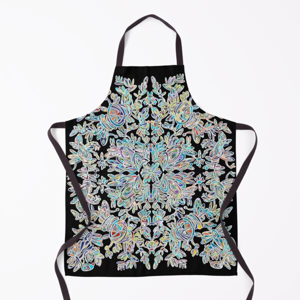 Item preview, A symmetrical curvy white lined design in stained glass coloring designed and sold by DaveDanchuk.