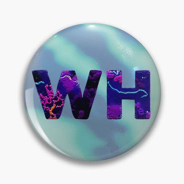 Item preview, letter WH, monogram 2. typography collage. ABC art. gift designed and sold by Minibubb.