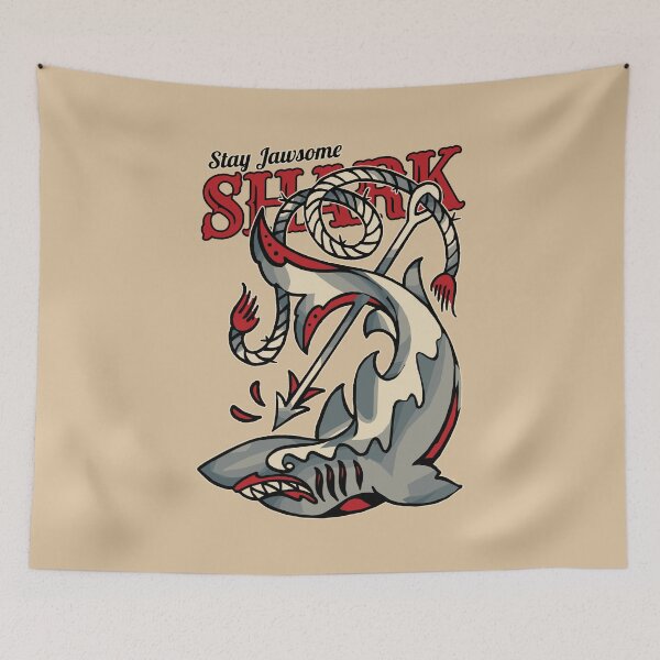 Item preview, Vintage Shark Tattoo designed and sold by KewaleeTee.