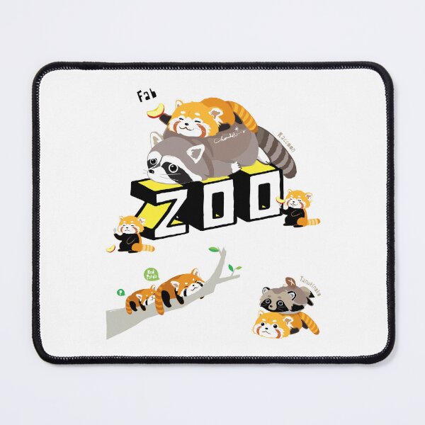 Item preview, Lazy Red Panda 0627 with Raccoon and Raccoon Dog designed and sold by Chandelina.