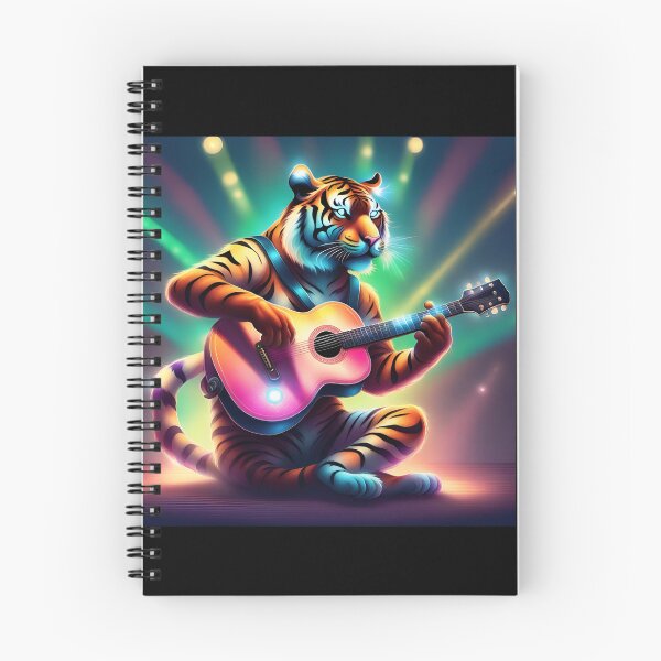 Item preview, Tiger plays guitar designed and sold by Artbellachi.