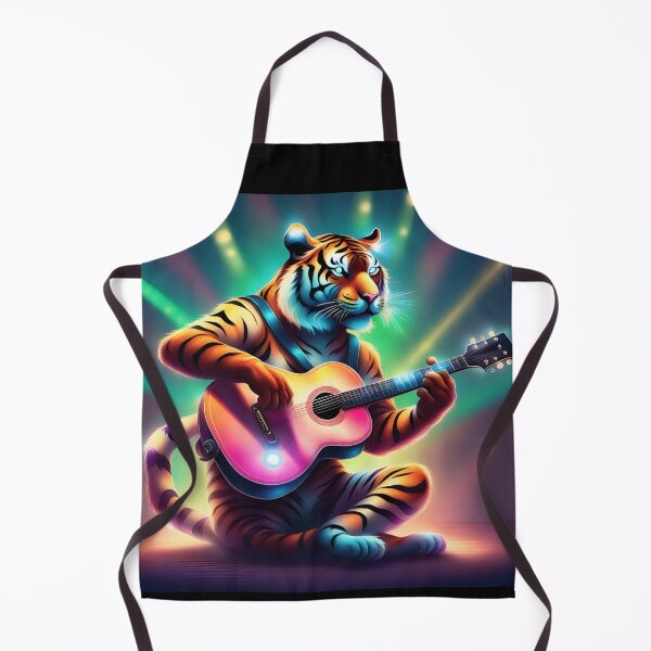Item preview, Tiger plays guitar designed and sold by Artbellachi.