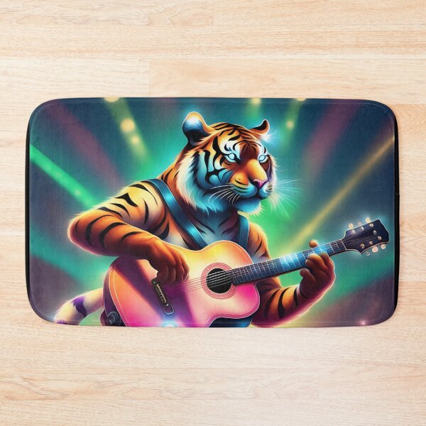 Item preview, Tiger plays guitar designed and sold by Artbellachi.