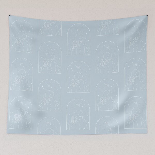 Item preview, Scorpius Zodiac Sign | Pastel Blue Aesthetic designed and sold by RM-Journey.