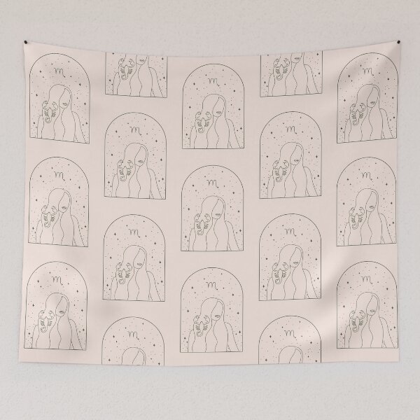 Item preview, Scorpius Zodiac Sign | Pastel Pink Aesthetics designed and sold by RM-Journey.