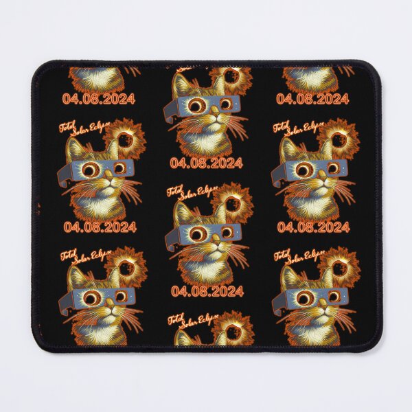Item preview, Cat Wearing Solar Eclipse Glasses  designed and sold by WoodburyLake.