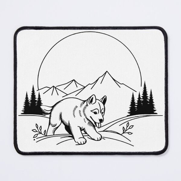 Item preview, Husky + Mountain designed and sold by DesignsByKazu.