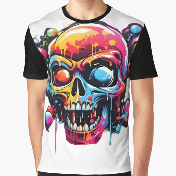 Vista previa del artículo con la obra «CALAVERA GRAFITI 2», diseñado y vendido por TreJe.