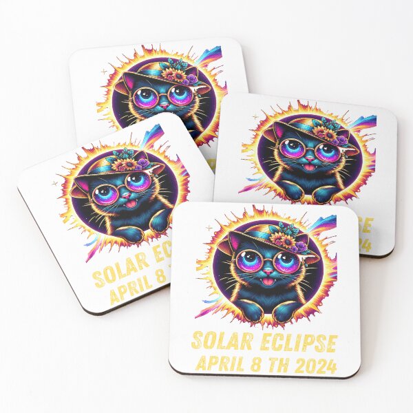 Item preview, View Totality April 8 2024 Astronomy Cat Lover Solar Eclipse designed and sold by BOUCHERIT amine.