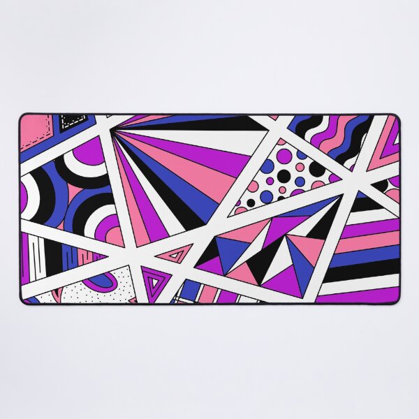 Item preview, Genderfluid Pride Zen Doodle Abstract Modern Pink Purple Blue designed and sold by JoyfulJen.