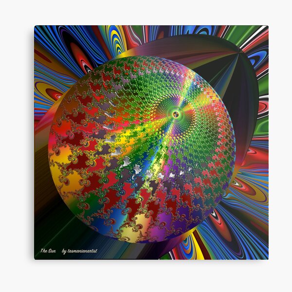 D1G1TAL-M00DZ ~ GALLIMAUFRY ~ The Sun by tasmanianartist Metal Print