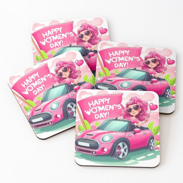 Item preview, Woman's Day - Pink Car designed and sold by Horizon Illustration Motor Company.