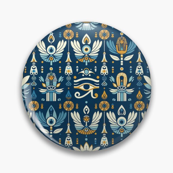Item preview, Ancient Egyptian-Inspired Symbol Print Pattern designed and sold by PinUpPizzazz.