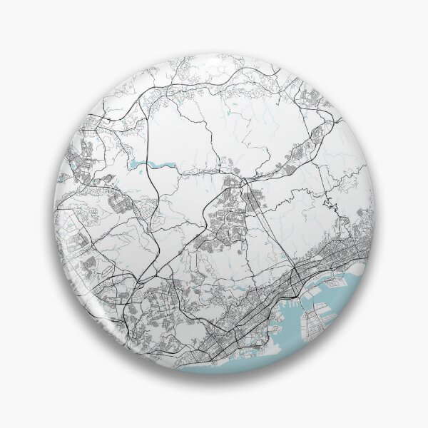 Item preview, Kobe City Map of Kansai, Japan - Circle designed and sold by deMAP.