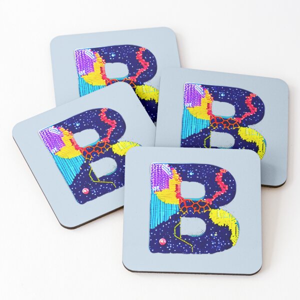 Item preview, letter B, monogram. typography collage. ABC art. gift designed and sold by Minibubb.