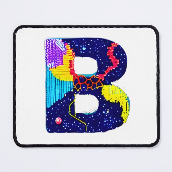 Item preview, letter B, monogram. typography collage. ABC art. gift designed and sold by Minibubb.