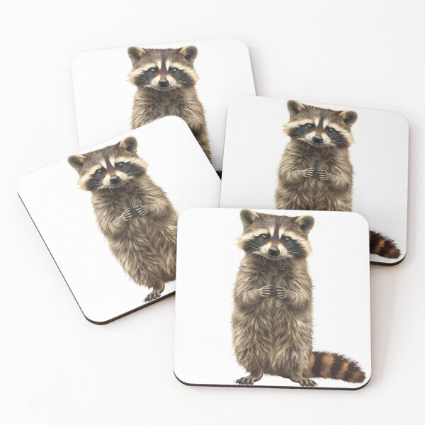 Item preview, Inquisitive Raccoon with Striking Blue Eyes designed and sold by NatureSyllabus.