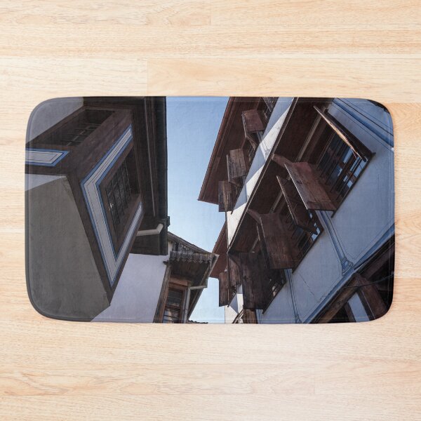 Item preview, Kissing Houses with Characteristic Oriel Windows in Old Town Plovdiv Bulgaria designed and sold by Georgia Mizuleva.