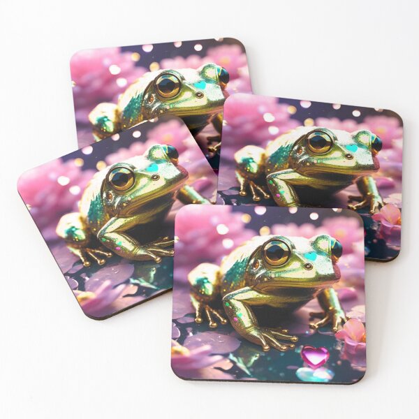 Item preview, green and golden frog amphibian designed and sold by janjacbu.