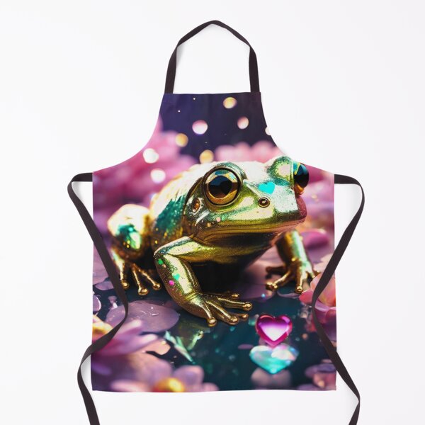 Item preview, green and golden frog amphibian designed and sold by janjacbu.