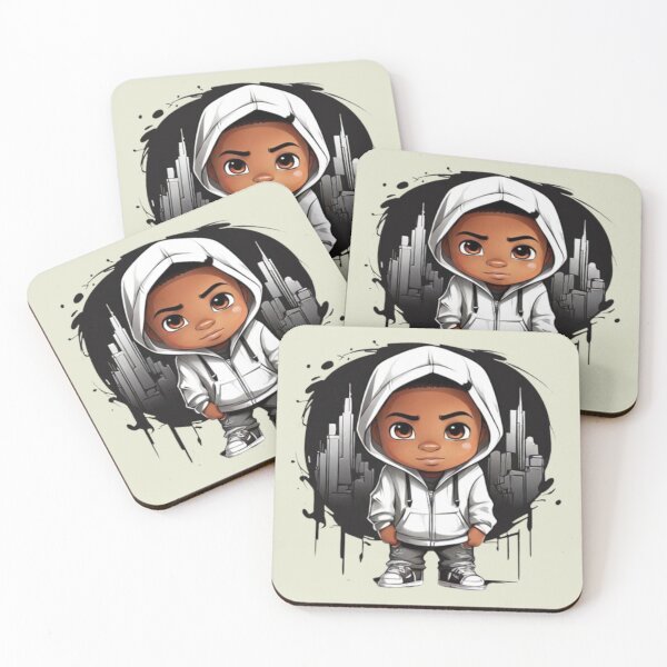 Item preview, Urban Dreams: Chibi Black Boy in Graffiti World designed and sold by AdesignTEE.
