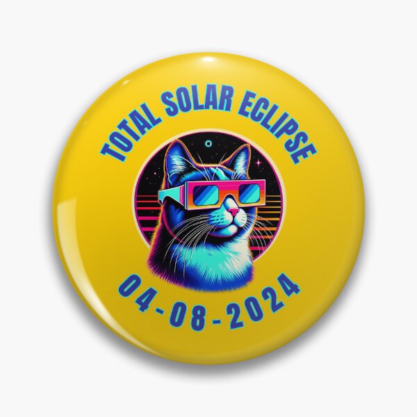 Item preview, Cat Wearing Solar Eclipse Glasses  designed and sold by WoodburyLake.