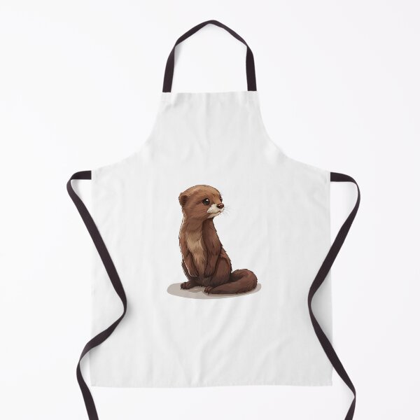 Item preview, Elegant Mink in Watchful Stance Illustration designed and sold by NatureSyllabus.