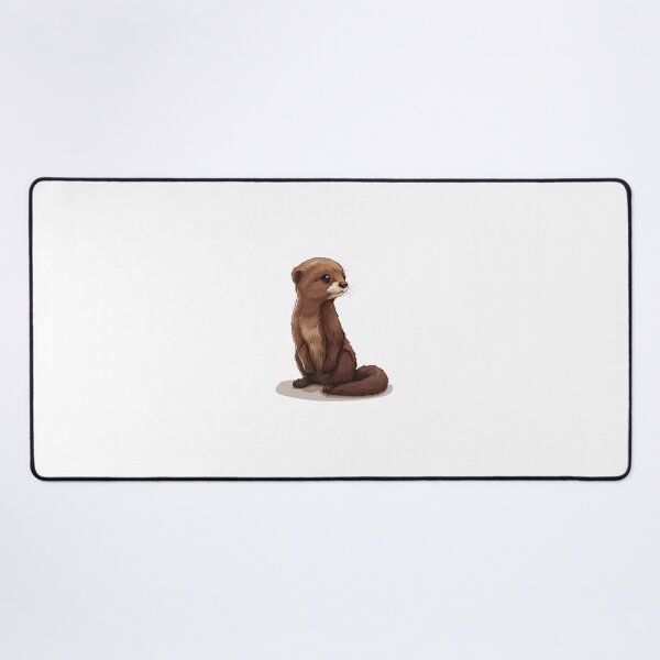 Item preview, Elegant Mink in Watchful Stance Illustration designed and sold by NatureSyllabus.