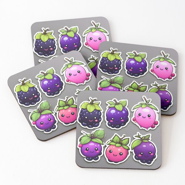 Item preview, kawaii Blackberry fruit designed and sold by krishnajit22.