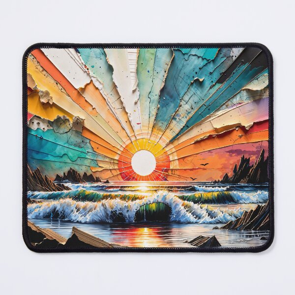 Item preview, Beach Sunrise (Mixed Media) designed and sold by DividedFortune.