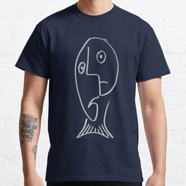 Item preview, cubistic fish white designed and sold by never-m.