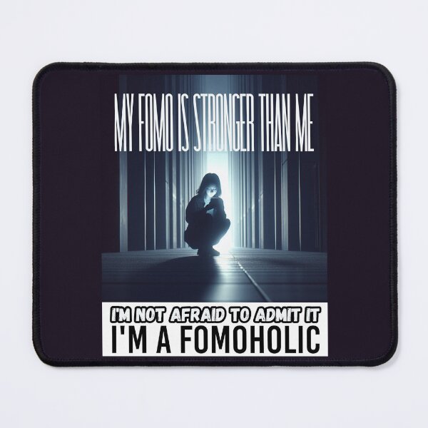 Item preview, My FOMO is Stronger Than Me - Urban Smartphone Vigilance in Black, White, and Gray designed and sold by SplashTastic.