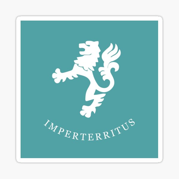 Imperterritus - Emma M Lion Sticker