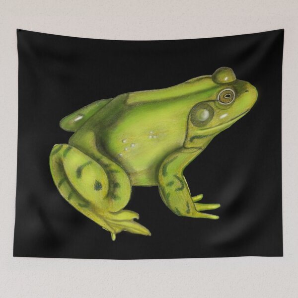 Item preview, American Bullfrog Drawing designed and sold by ArtAndBliss.
