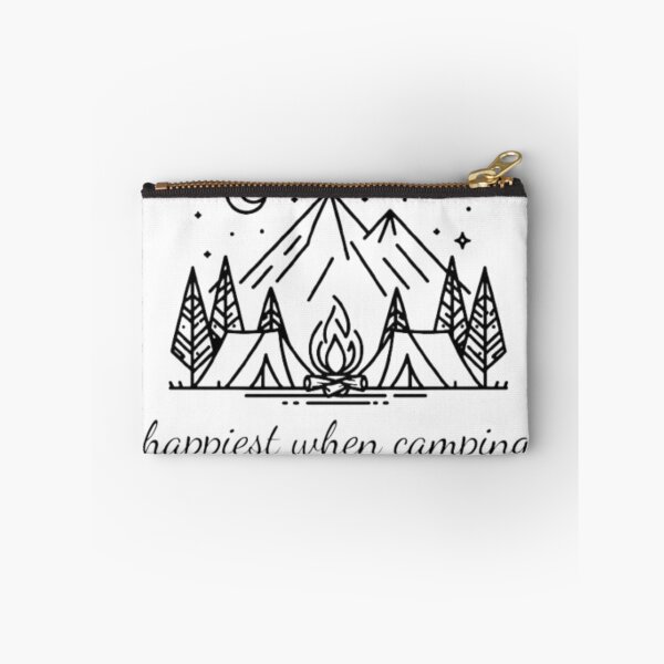 Item preview, Happiest when camping designed and sold by MysticForest18.