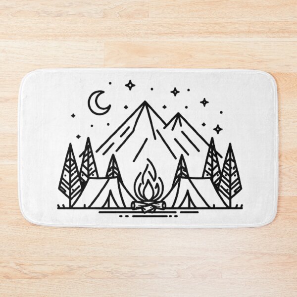 Item preview, Happiest when camping designed and sold by MysticForest18.