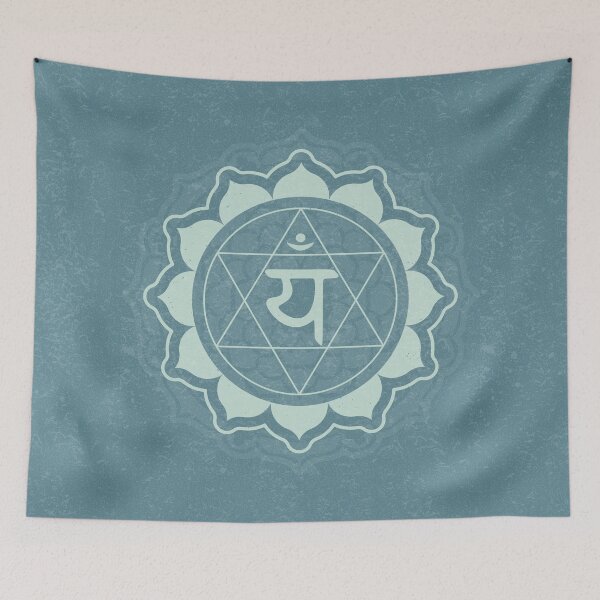 Item preview, Heart Chakra Mandala - Peacock + Mint designed and sold by Irene Estelle.