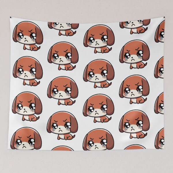 Item preview, vector Dachshund dog crying designed and sold by Meowanime99.
