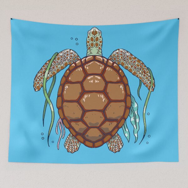 Item preview, top algae sea turtle  designed and sold by Jeffrey Mease.