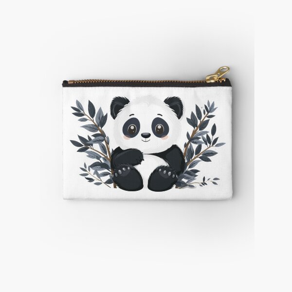 Item preview, Cheerful cartoon panda with bright eyes clutching a bamboo shoot designed and sold by rajeshbac.