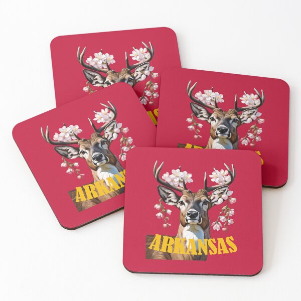 Item preview, Arkansas Deer With Apple Blossom designed and sold by taiche.