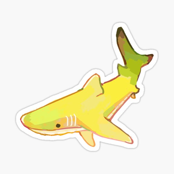 Banana Shark Sticker