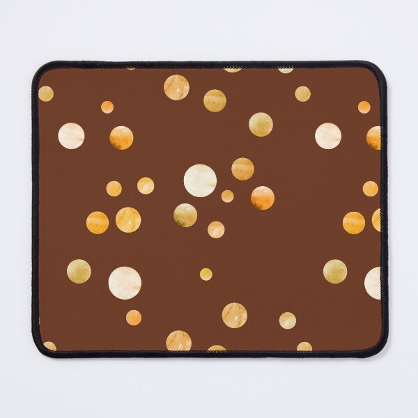 Item preview, Chocolate brown irregular polka dot | brown watercolor dot pattern designed and sold by lausn.