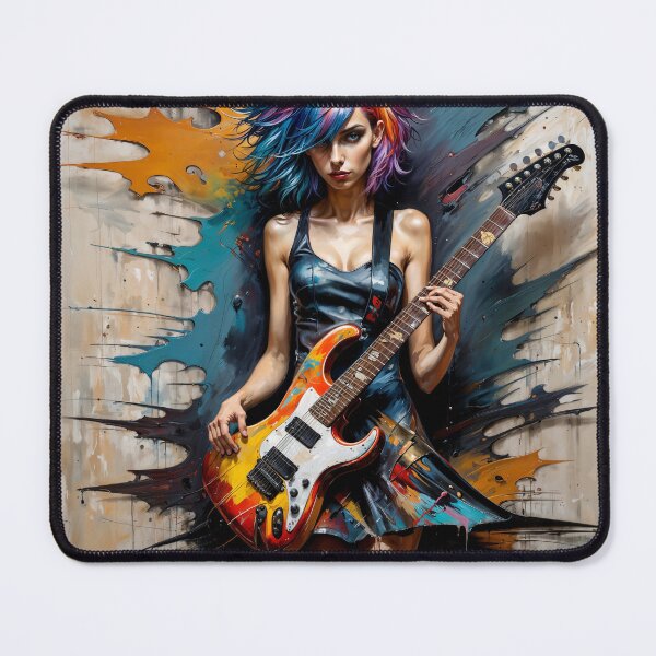 Item preview, Chica de la guitarra # 16 designed and sold by DividedFortune.