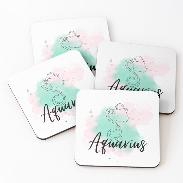 Item preview, Colorful Aquarius sign designed and sold by BoarArt.