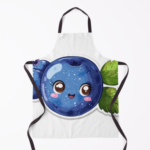 Item preview, Cartoon illustration of a cute, smiling anthropomorphic blueberry with shiny appearance and leaves. designed and sold by rajeshbac.