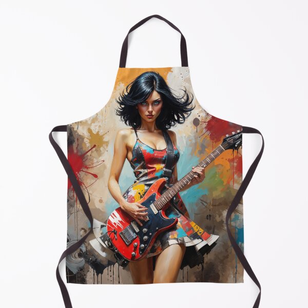Item preview, Guitar Girl #3 designed and sold by DividedFortune.
